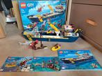 Lego City Onderzoeksboot 60266, Kinderen en Baby's, Ophalen of Verzenden, Zo goed als nieuw, Complete set, Lego