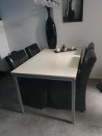Design Eettafel (Hoogglans wit) zonder stoelen, Huis en Inrichting, Tafels | Eettafels, Ophalen, 100 tot 150 cm, 50 tot 100 cm