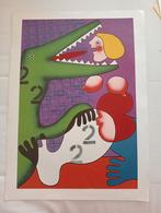 Jose de Guimaraes print jaren 60/70 Krokodil naakt, Verzenden