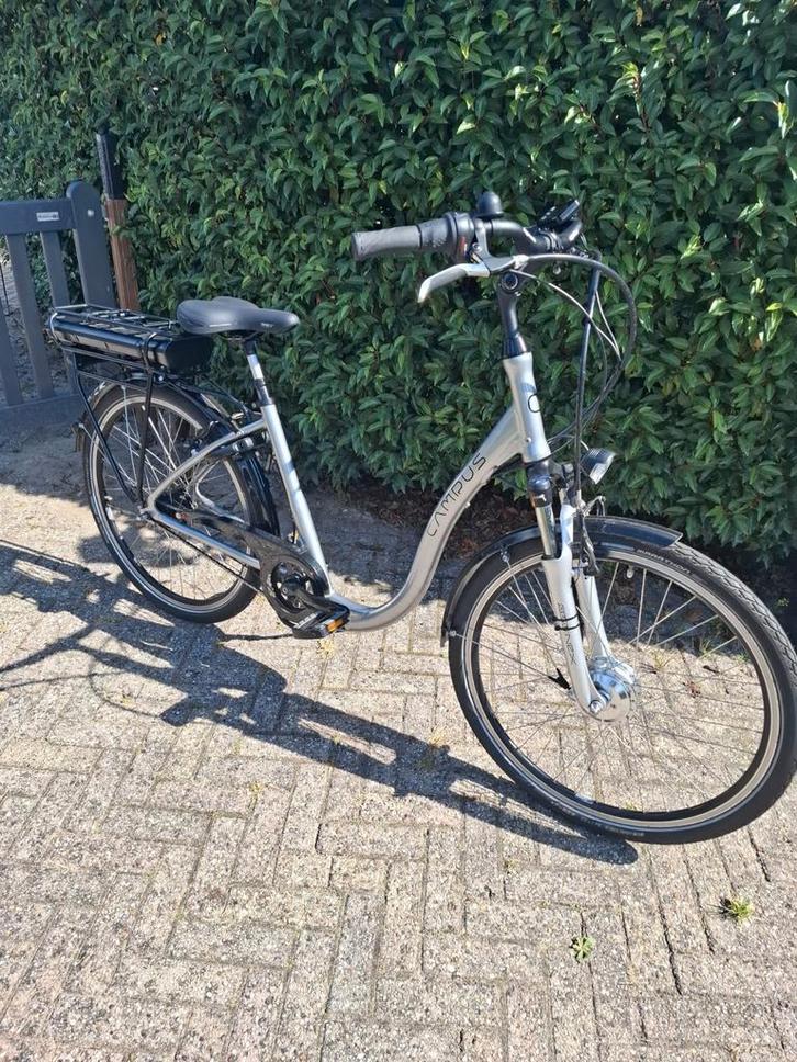 Campus Elektrische Fiets - Damesmodel, Fietsen en Brommers, Elektrische fietsen, Gebruikt, Overige merken, 51 tot 55 cm, 30 tot 50 km per accu