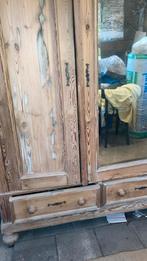 Antieke grenen houten linnenkast, Antiek en Kunst, Antiek | Meubels | Kasten, Ophalen