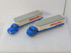 LEGO  2 x PHILIP  trucks  met PHILIP opleggers - 1:87, Ophalen of Verzenden, Gebruikt, Bus of Vrachtwagen, Overige merken