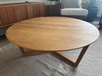 Eiken Salontafel - Diameter 1 Meter, Ophalen, 100 tot 150 cm, Zo goed als nieuw, Modern
