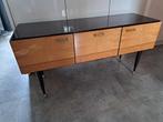 Vintage Dressoir/TV Meubel, Huis en Inrichting, Gebruikt, 100 tot 150 cm, Glas, Vintage