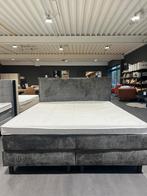 Eijerkamp collectie boxspring Bies grijs, Ophalen, Tweepersoons, Zo goed als nieuw, 200 cm