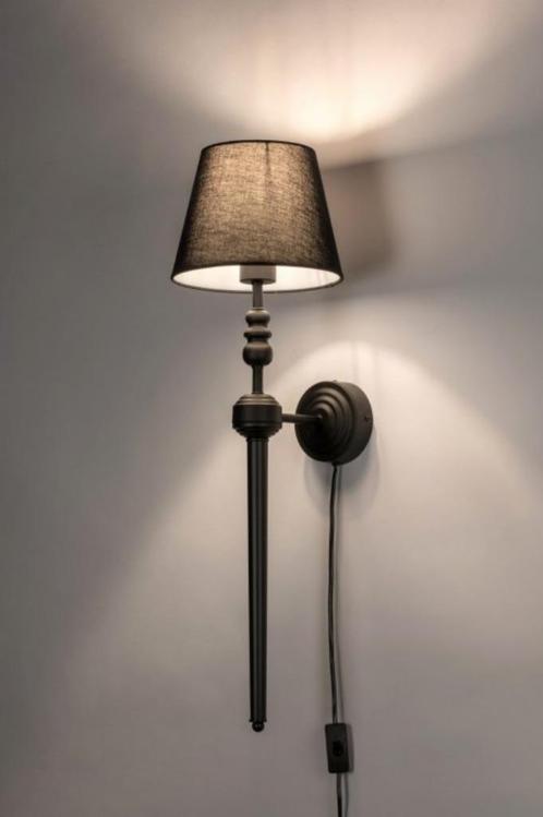 70cm wandlamp zwart bed boxspring bank bedrijf kantoor lamp, Huis en Inrichting, Lampen | Wandlampen, Nieuw, Ophalen of Verzenden