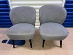 Woood Sara fauteuil lichtgrijs, Huis en Inrichting, Ophalen, Hout, Gebruikt, Minder dan 75 cm