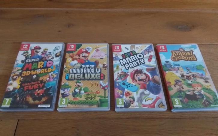 Nintendo switch Super Mario spellen en overige spellen, Spelcomputers en Games, Spelcomputers | Nintendo Switch, Zo goed als nieuw