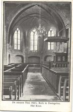 De nieuwe Ned. Herv. Kerk te Dwingeloo. Het Koor. - 1947 gel, Ophalen of Verzenden, 1940 tot 1960, Gelopen