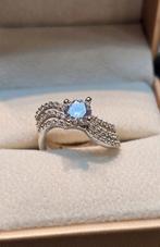 Prachtige 18k wit gouden ring maat 17.5 mm