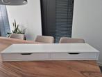 Witte wandplank IKEA Ekby Alex met 2 lades en steunen, Huis en Inrichting, Ophalen, Zo goed als nieuw