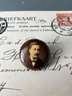 🔷Antieke broche: foto man, Sieraden, Tassen en Uiterlijk, Antieke sieraden, Ophalen of Verzenden, Overige materialen, Broche