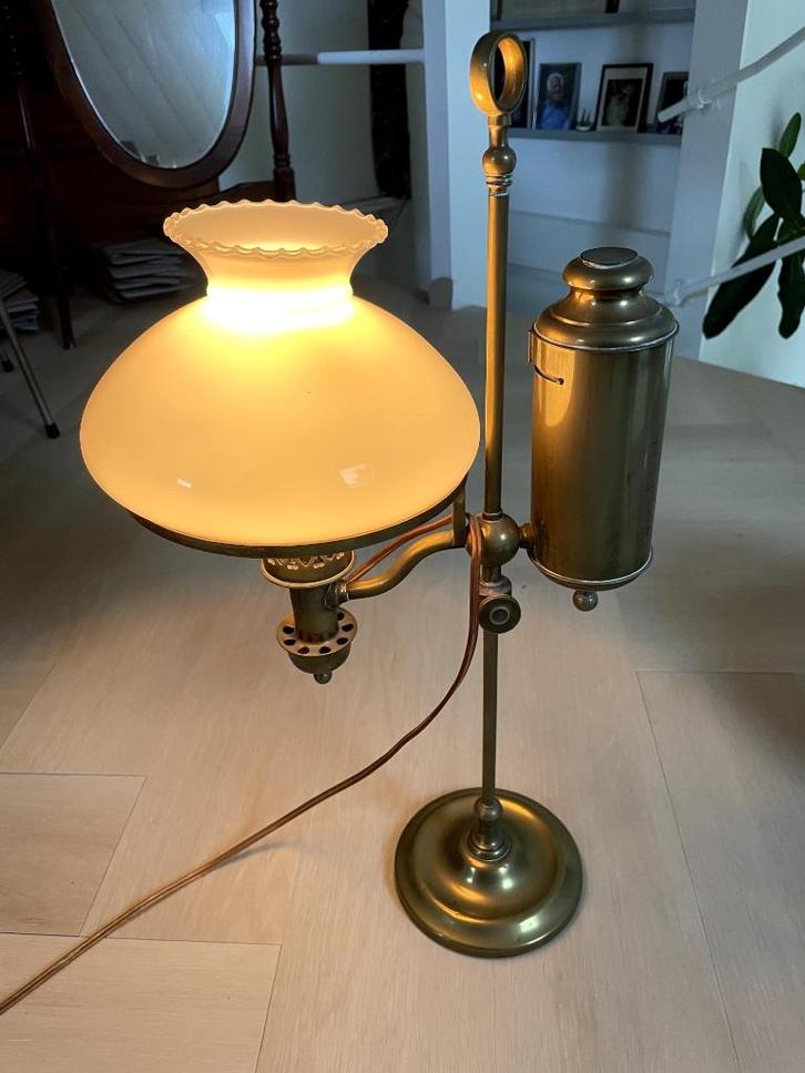 Studentenlamp | geëlektrificeerde olielamp, Antiek en Kunst, Curiosa en Brocante, Ophalen