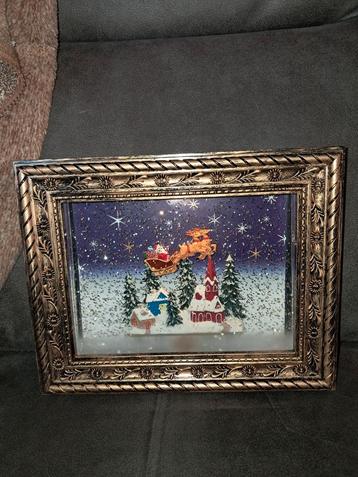Kerstdeco frame met licht en water beschikbaar voor biedingen