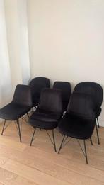 Set van 6 mooie zwarte eetkamerstoelen, Huis en Inrichting, Stoelen, Ophalen of Verzenden, Zo goed als nieuw, Zwart