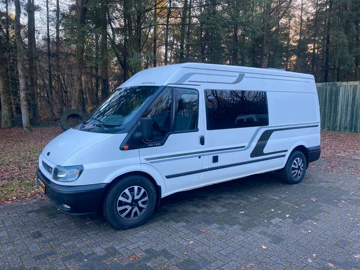 Ford transit buscamper zeer netjes 140 dkm. 2.o tdci bj.2005, Caravans en Kamperen, Campers, Particulier, Buscamper of Camperbus
