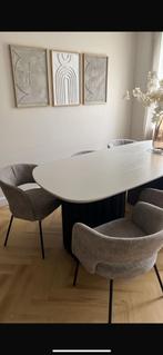 Organische vorm eettafel japandi, Huis en Inrichting, Tafels | Eettafels, Ophalen, 200 cm of meer, 50 tot 100 cm, Zo goed als nieuw