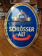 Groot emaille bord schlosser alt bier, Verzamelen, Ophalen of Verzenden, Reclamebord, Plaat of Schild, Overige merken