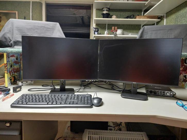 Computer compleet ingericht als muziekstudio., Computers en Software, Desktop Pc's, Zo goed als nieuw, Onbekend, 32 GB, Met monitor