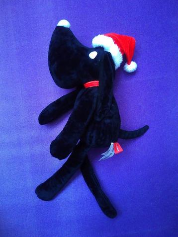 HEMA KNUFFEL HOND TAKKIE MET KERSTMUTS. 45 CM **Nieuw** beschikbaar voor biedingen