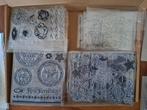 Brievenbusdoosje vol stempels 27 sets clearstamp kaarten, Ophalen of Verzenden, Zo goed als nieuw, Clearstamp