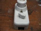 porseleinen isolator en zekering houder  met schakelaar, Antiek en Kunst, Ophalen of Verzenden