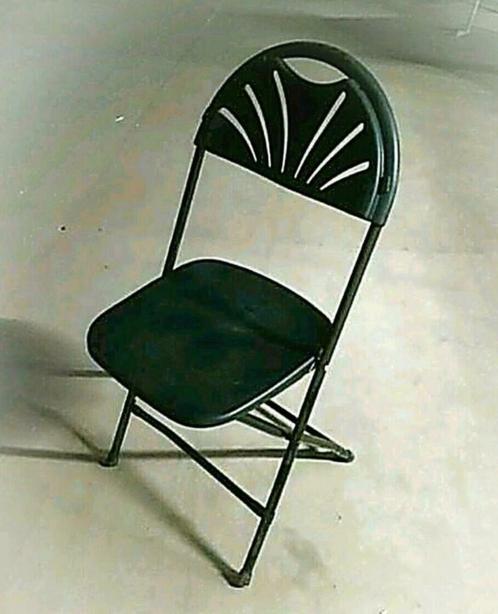 Stabiele Klapstoel, Huis en Inrichting, Stoelen, Nieuw, Vijf, Zes of meer stoelen, Zwart, Ophalen