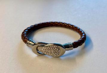 Armband van bruin leer (nieuw) beschikbaar voor biedingen