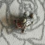 Pandora  schildpadje, Sieraden, Tassen en Uiterlijk, Bedels, Verzenden, Pandora, Zo goed als nieuw, 1 bedel