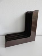 lp houder bruin kunststof LP rack voor vinyl platen, Ophalen of Verzenden, Zo goed als nieuw, Overige formaten