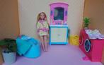 BA55 Barbie in de badkamer met dubbele wasmachine, Ophalen of Verzenden, Gebruikt, Overige typen