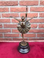 elegant bronzen beeld van een ballerina, Ophalen of Verzenden