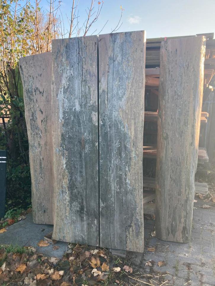 Picknicktafels van 1,50 tot 3meter en nog 1 boomstammodel, Tuin en Terras, Picknicktafels, Zo goed als nieuw, Rechthoekig, Hout