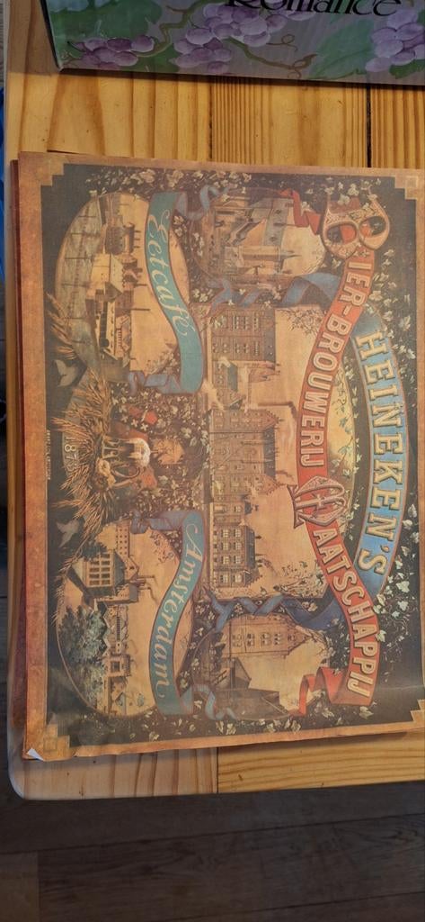 Oude Heineken Placemat Amsterdam - Collectors Item, Ophalen of Verzenden