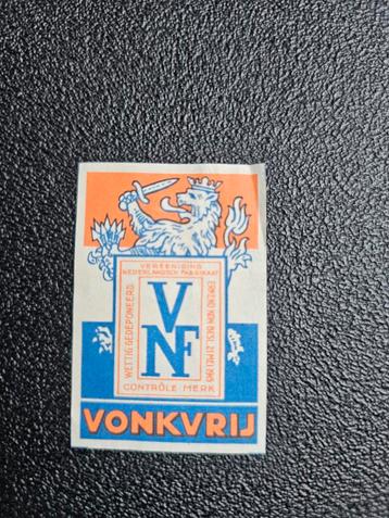 Luciferetiket VNF Vonkvrij Sluitzegel beschikbaar voor biedingen