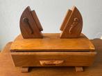 Massief Houten "Bijoux Kistje met Lade & Fotolijst" Jaren 50, Ophalen of Verzenden, Huis en Inrichting