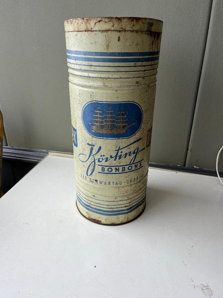 oud duits winkelblik Körting Bonbons, Verzamelen, Merken en Reclamevoorwerpen, Gebruikt, Ophalen
