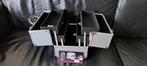 te koop metalen zilverkleurig beautycases 25 x 17 x 17 cm, Nieuw, Ophalen of Verzenden, Grijs, Met slot
