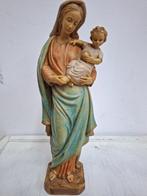 antiek maria beeld met baby christus, Antiek en Kunst, Ophalen of Verzenden