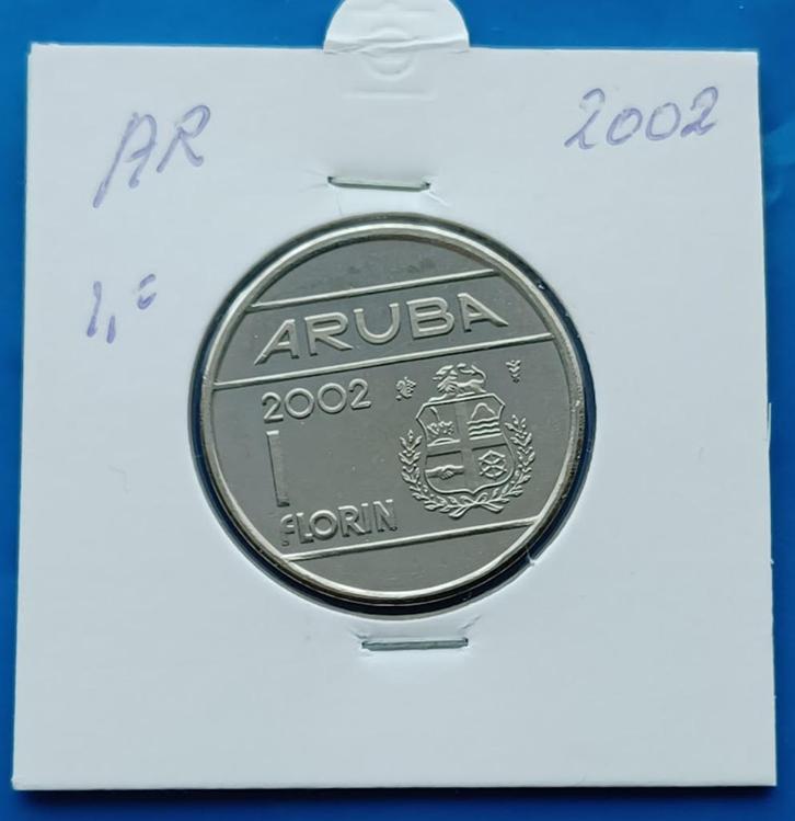 Aruba 1 Florin - 2002 UNC, Postzegels en Munten, Munten | Nederland, Losse munt, 1 gulden, Koningin Beatrix, Verzenden