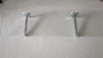 2x Glazen planchet / wandplankje beschikbaar voor biedingen