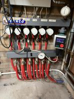 Henco 6-groeps stalen vloerverwarmingsverdeler, Doe-het-zelf en Verbouw, Verwarming en Radiatoren, Ophalen, Gebruikt, Minder dan 30 cm