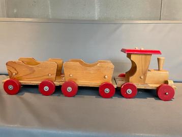 Houten Trein Speelgoed Vintage beschikbaar voor biedingen