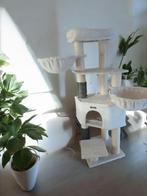 Mooie zgan witte grote krabpaal, Dieren en Toebehoren, Ophalen, Zo goed als nieuw, Krabpaal