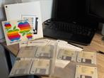 Macintosh System 7 plus floppy’s apple stickers mauals, Computers en Software, Vintage Computers, Ophalen of Verzenden, Apple