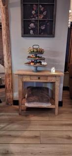 Teak Sidetable - Mooi & Robuust, Antiek en Kunst, Antiek | Meubels | Tafels, Ophalen