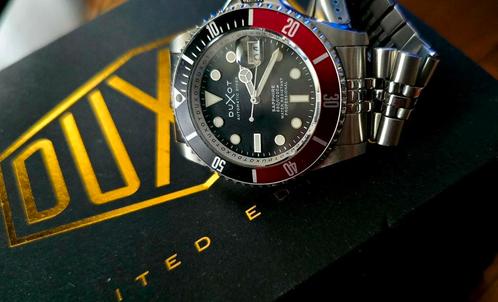 DUXOT submariner edelstaal, Sieraden, Tassen en Uiterlijk, Horloges | Heren, Nieuw, Overige merken, Staal, Staal, Ophalen of Verzenden