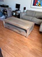 Eikenhouten Salontafel met Lades, Huis en Inrichting, Tafels | Salontafels, Ophalen, Gebruikt, 100 tot 150 cm, Eikenhout