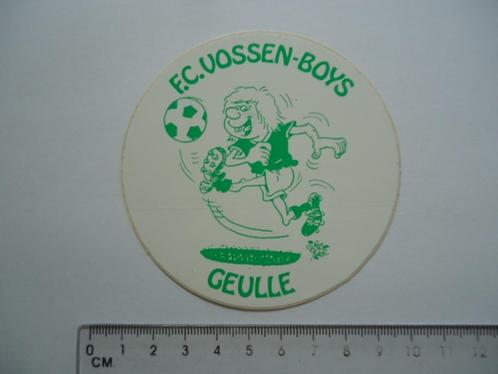 sticker oud GEULLE FC Vossen Boys voetbal strip vintage, Verzamelen, Stickers, Zo goed als nieuw, Bedrijf of Vereniging, Verzenden