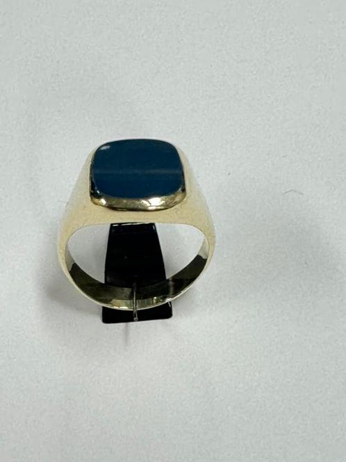 16475 Een Erfstuk in Wording Authentieke Zegelring 14kt, Sieraden, Tassen en Uiterlijk, Ringen, Zo goed als nieuw, Dame of Heer